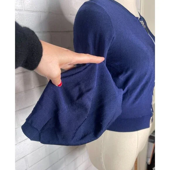 Yves Saint Laurent Navy Blue Blouse